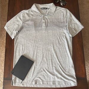 Travis Mathew Striped Polo Shirt Large